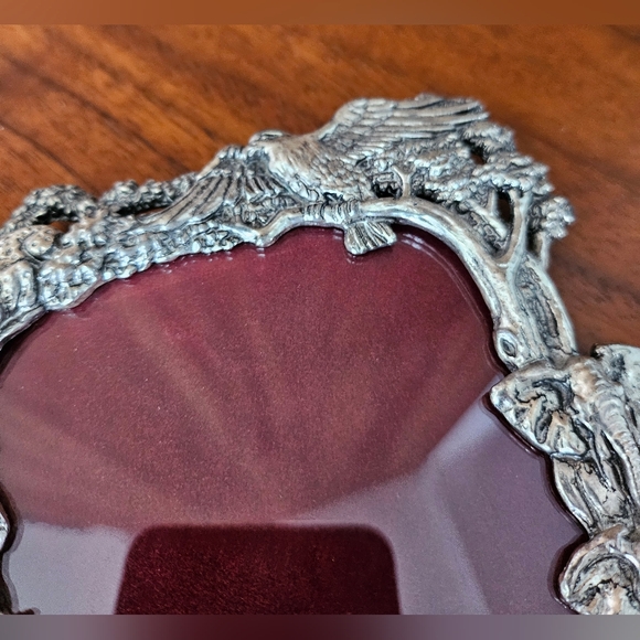 Vintage ARTHUR COURT 1995 Jungle Scene Elephants Leopards Bird Safari - Picture 11 of 16